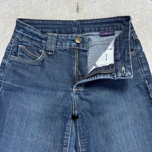 NYDJ Straight Leg Jeans in Dark Blue Denim